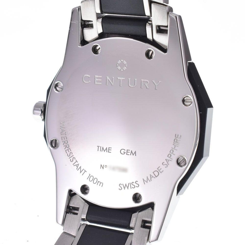 Used Price Reduction CENTURY CENTURY 606.7.X.50I.12.SR Timegem 1P Diamond Ladies Beautiful Condition Box/Warranty Included Watch J#147890