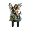 Decor of Fairy Garden Stake, 2D Light, Decoration, Accessories for The Flower