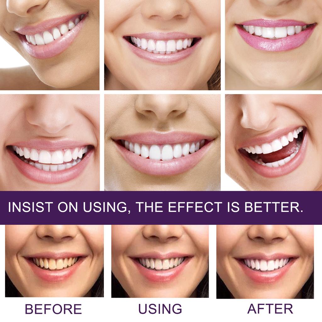 V34 Toothpaste Purple Color Corrector Toothpaste For Teeth White Brightening Tooth Care Toothpaste Reduce Yellowing 30ml