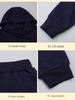 Kinder Einfarbig Langarm Kapuzenpullover und Hose Set - Herbst/Winter Freizeitkleidung