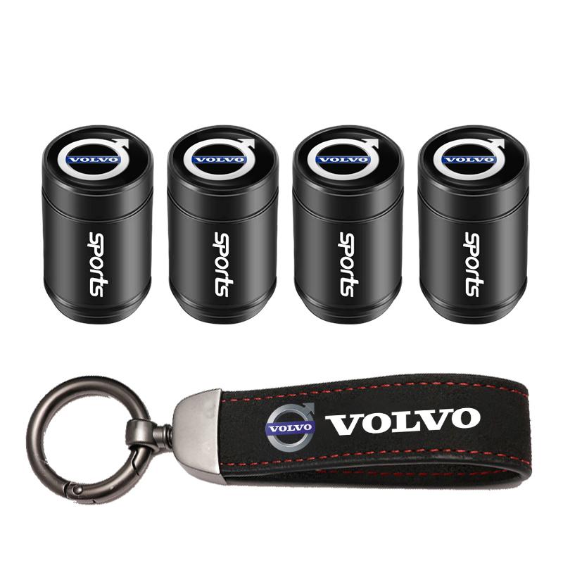 Car Tire Wheel Valve Caps Cover/Car Key Chain Ring Keychain For Volvo AWD V60 V40 XC90 S60 XC60 S90 V90 CX70 XC40 C40 C70 EX90