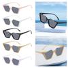 Chic Square Sunglasses, Large Frame Tinted Lens Shades, Glasses, Lens, Eyewear, for Vacation