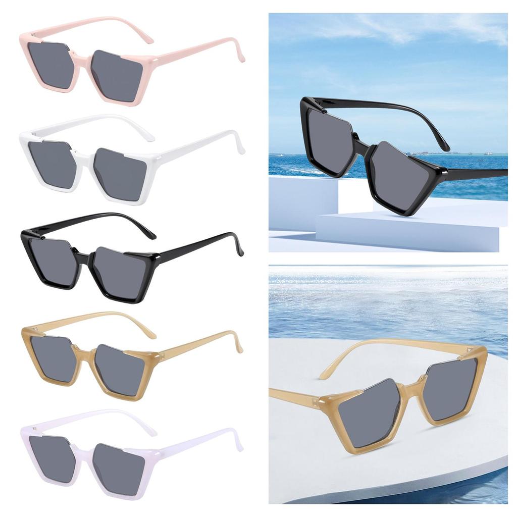 Chic Square Sunglasses, Large Frame Tinted Lens Shades, Glasses, Lens, Eyewear, for Vacation