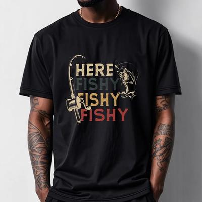 Καλοκαιρινό ανδρικό casual κοντομάνικο T-shirt με τύπωμα μοτίβου, μόδα, φαρδύ, άνετο, στρογγυλή λαιμόκοψη, ανδρικό βαμβακερό κοντομάνικο T-shirt