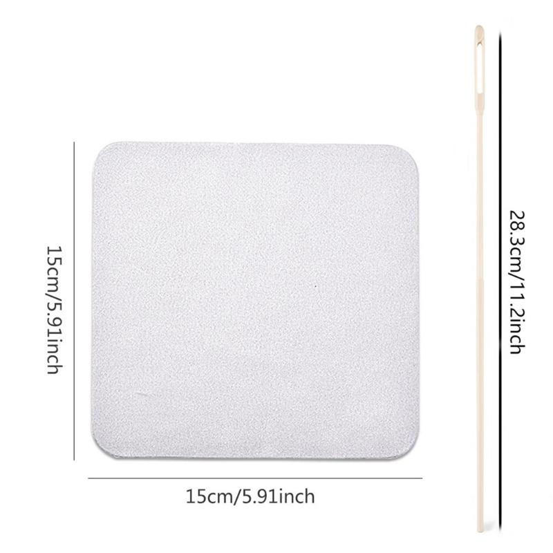 Professional Flute Care Rod Cleaning Tool Cleaning Cloth Set Suitable for Concert Flutes and Piccolos Fabric Design