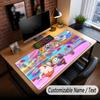 Custom Name Text Big Mouse Pad,Fall Guys Soft Non Slip Extended Desk Mat For Home Office