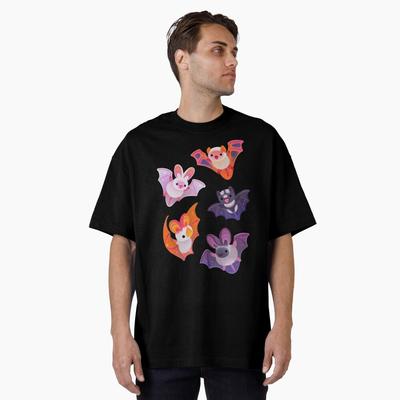 Bat Classic Casual TShirt Mens and Womens Luxury Brand Top