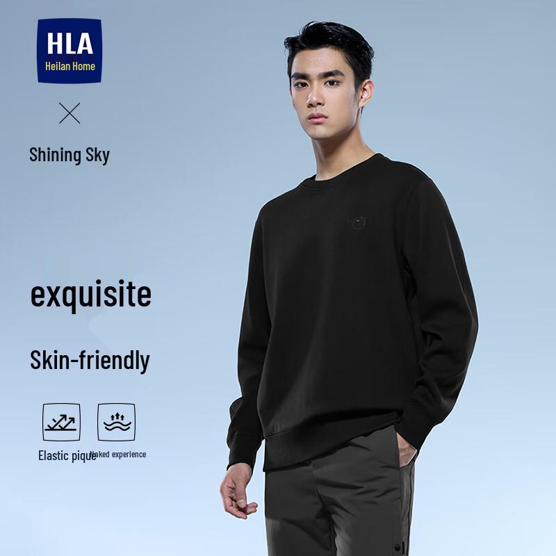 

HLA Men s Aerospace Series Embroidered Crewneck Sweatshirt S