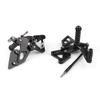 Bruce Shark Motorcycle Back Step Back Step Kit Adjustable Foot Pedal Easy Installation CNC Aluminum Applicable Yamaha YZF R25 R3 for Back Step Black &