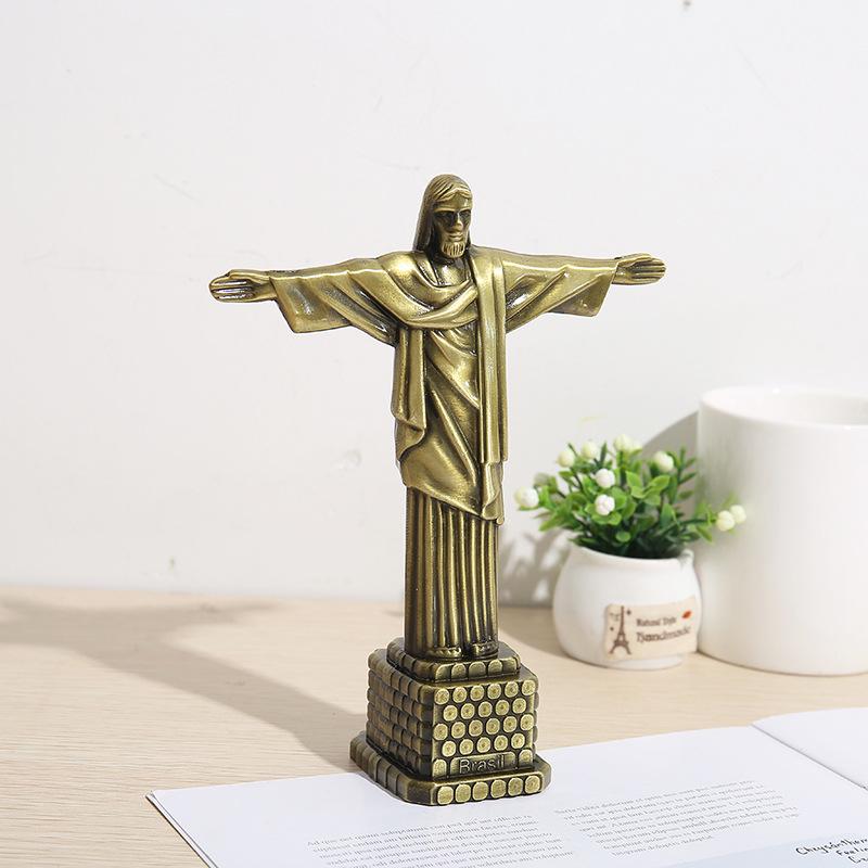 

2026 Stylish Metal Handicraft Model Ornament - Creative Tourist Souvenir Decoration Height 18cm, Base Width 5cm