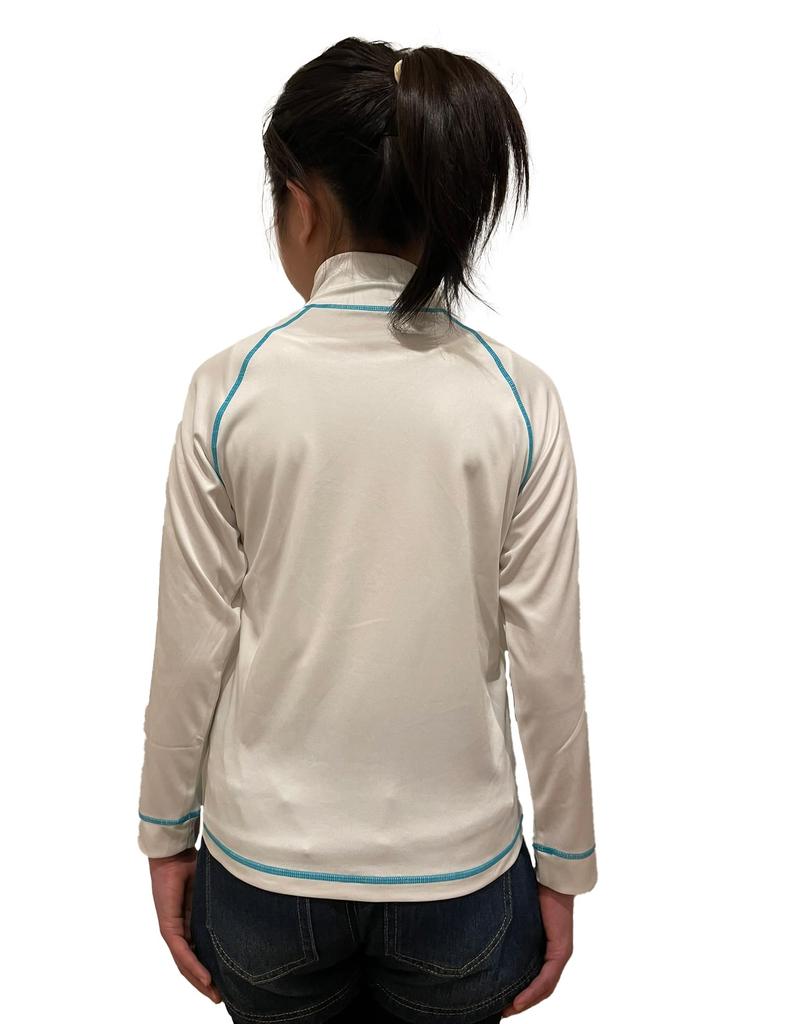 [Yu-Packet] 2025SS Children's OP Rash Guard UV RASH 569430-S: Authentic Japanese Product/Junior/Kids/OP/Ocean Pacific/Surf/Long Sleeve_150_WHT
