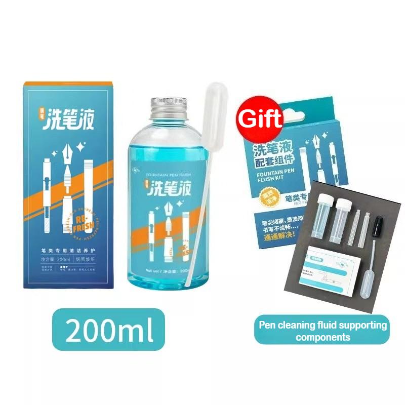 30/200ml Soluzione Detergente per Inchiostro per Penne Stilografiche Per Rimuovere Macchie d'Inchiostro e Macchie Strumento di Lavaggio Penne Cancelleria per Scuola Ufficio