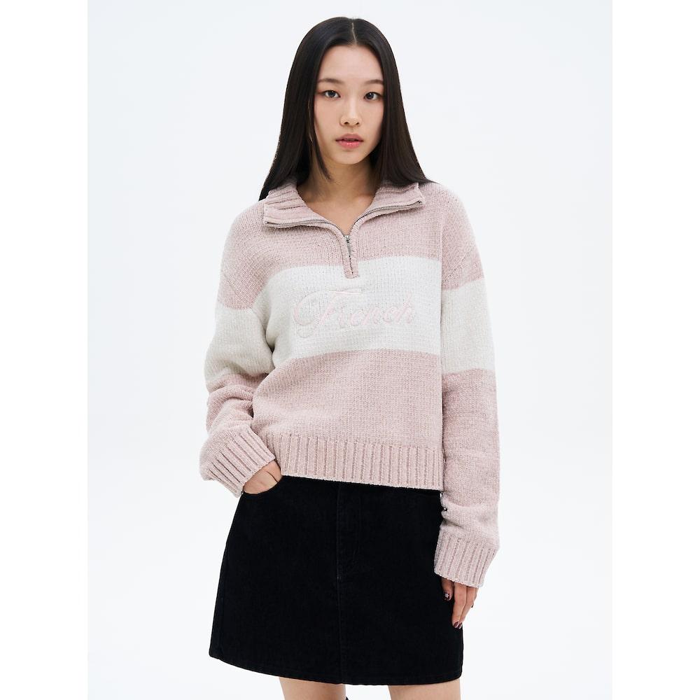 8SECONDS Velvet Teen High-Neck Pullover Beige