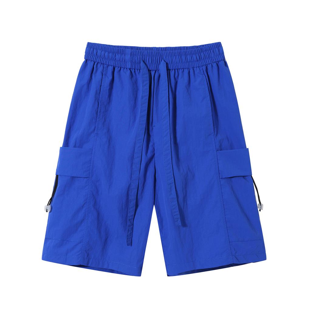 Shorts de travail pour hommes Été Coupe ample Tube droit Sports et décontracté Polyvalent Soie glacée Séchage rapide