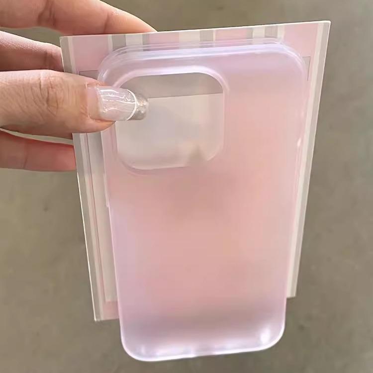 

Ультратонкий матовый защитный чехол для iPhone 17 Pro Max с ощущением льда - Совместим с моделями Apple 16, 15, 14. 14 Pro Max прозрачный розовый