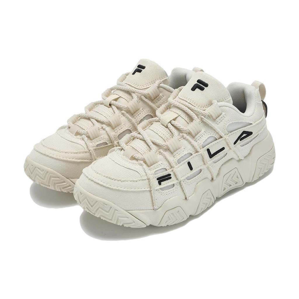Fila Stylish Comfortable Sports Minimalist Low-Top Retro Basketball Shoes Women Sneaker White Black T12W333201FWA