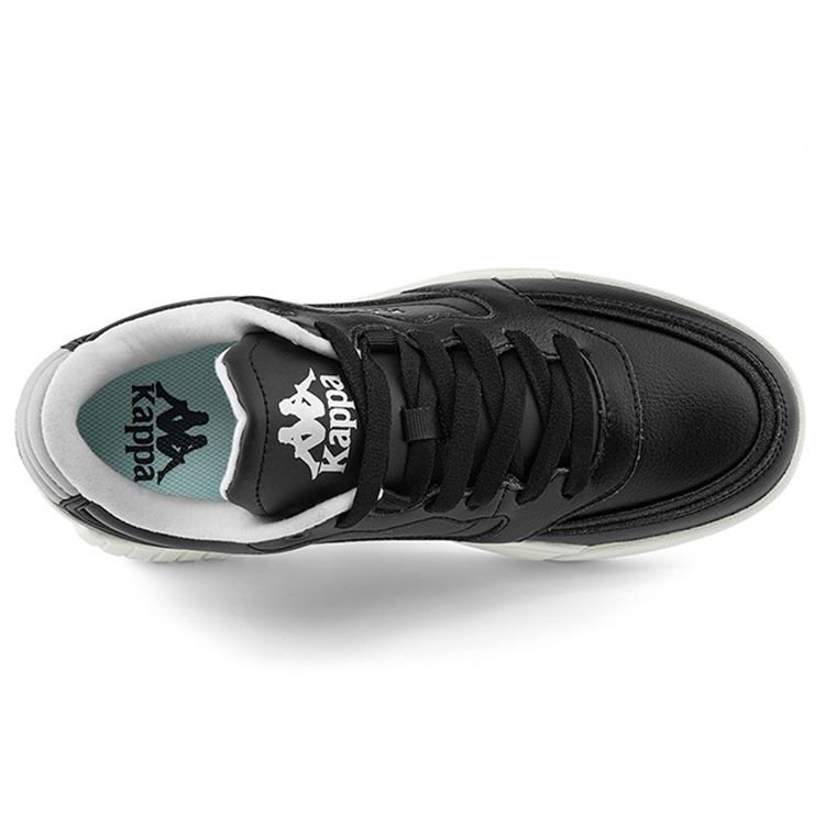 Kappa Casual Leather Low-Top Skate Shoes Unisex Sneakers Black K0AZ5CC35-990