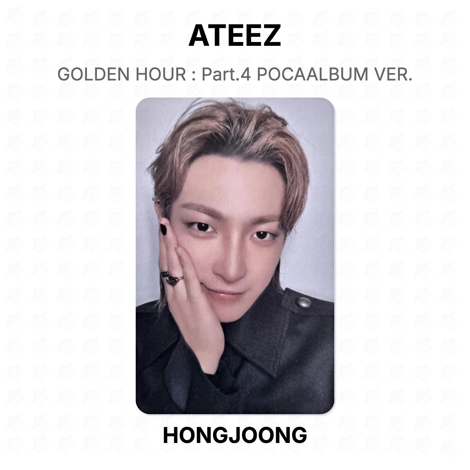 ATEEZ GOLDEN HOUR : Part.4 POCAALBUM VER. Official Photocard HONGJOONG