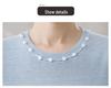 2026 Women's Tencel Knit Hollow Woven Half Sleeve Round Neck Top