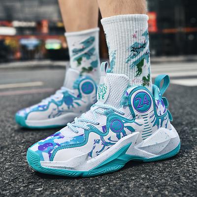 Herren High-Top-Schuhe Herbst neue weich besohlte Kampf-Basketballschuhe Mittelschüler rutschfeste Sportschuhe