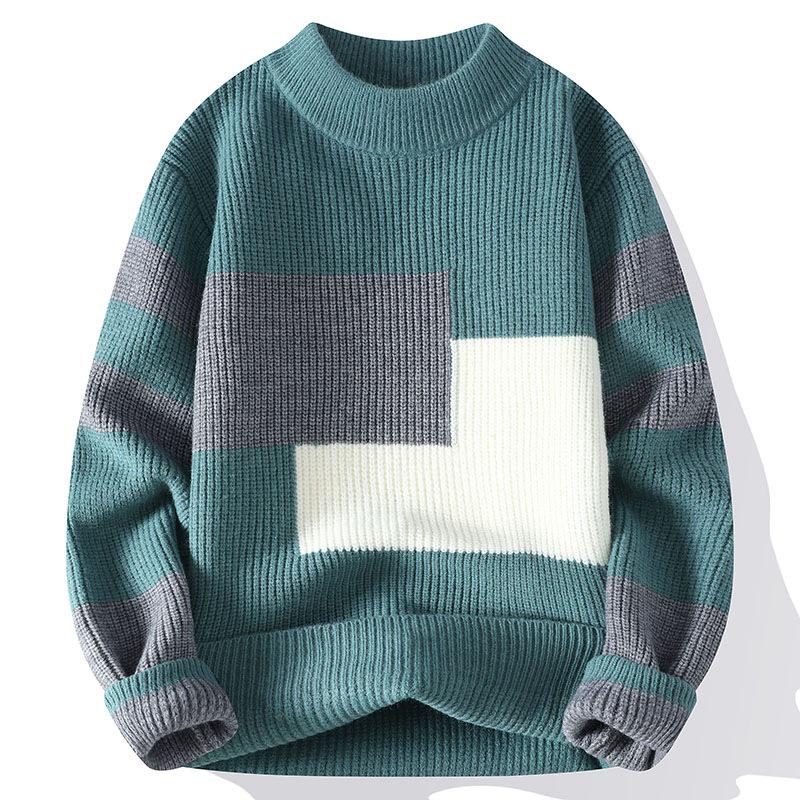 Men's Casual Half-High Collar Sweaters - New for Autumn/Winter 2024