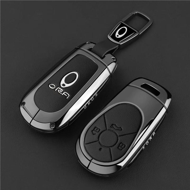 Great Wall ORA Key Case for 5 Models: Good Cat, GT Ballet Cat, Lightning Cat - Stylish Car Bag Buckle for Men & Women.