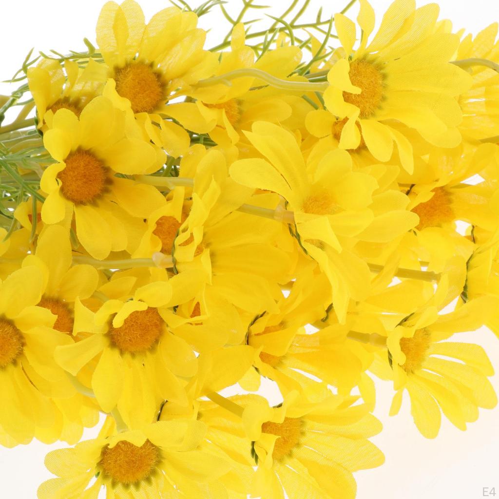 10 Branches Flowers Silk Daisy Bouquet