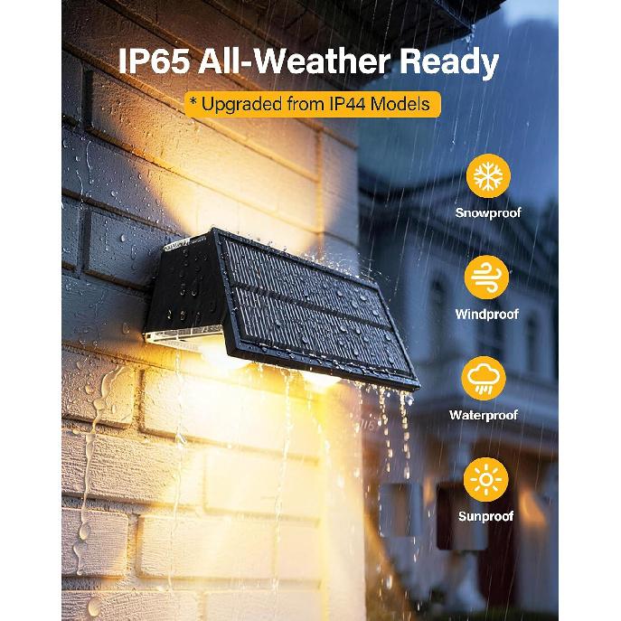 Solar Fence Lights Outdoor, 10 Pack Fence Solar Lights Waterproof
