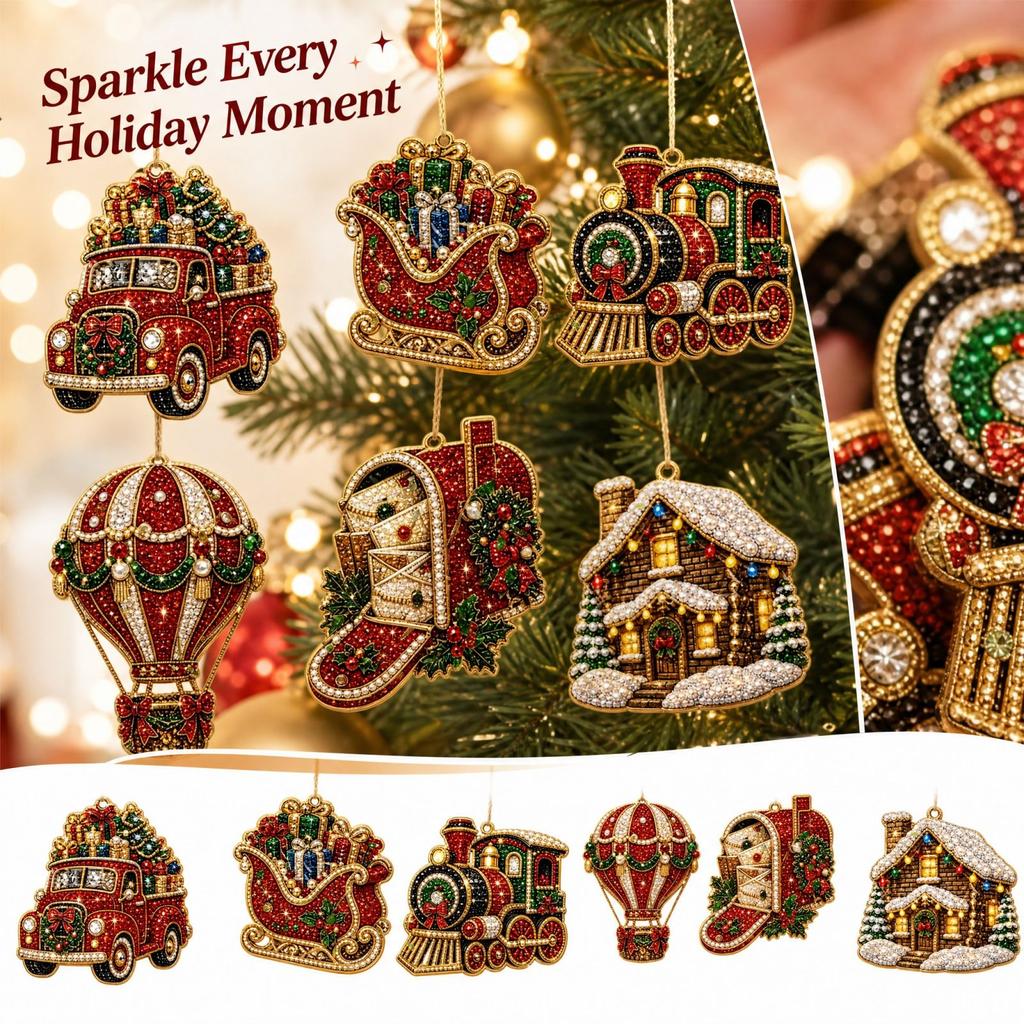 Ornament Set - DIY Christmas Tree Hanging Decorations, Kit for Christmas Decoration