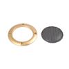 uxcell Speaker Grill Mesh Subwoofer Grille Clill Cover Decorative Circle Grill Protector 50mm 2pcs Gold Tone
