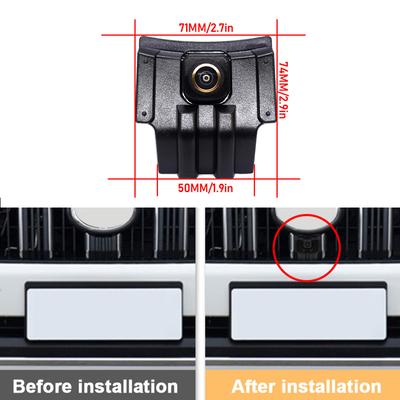 Car Front View Camera For Toyota Land Cruiser Prado 150 J150 LC150 Overbearing 2010~2025 Waterproof Parking Logo Front Camera
