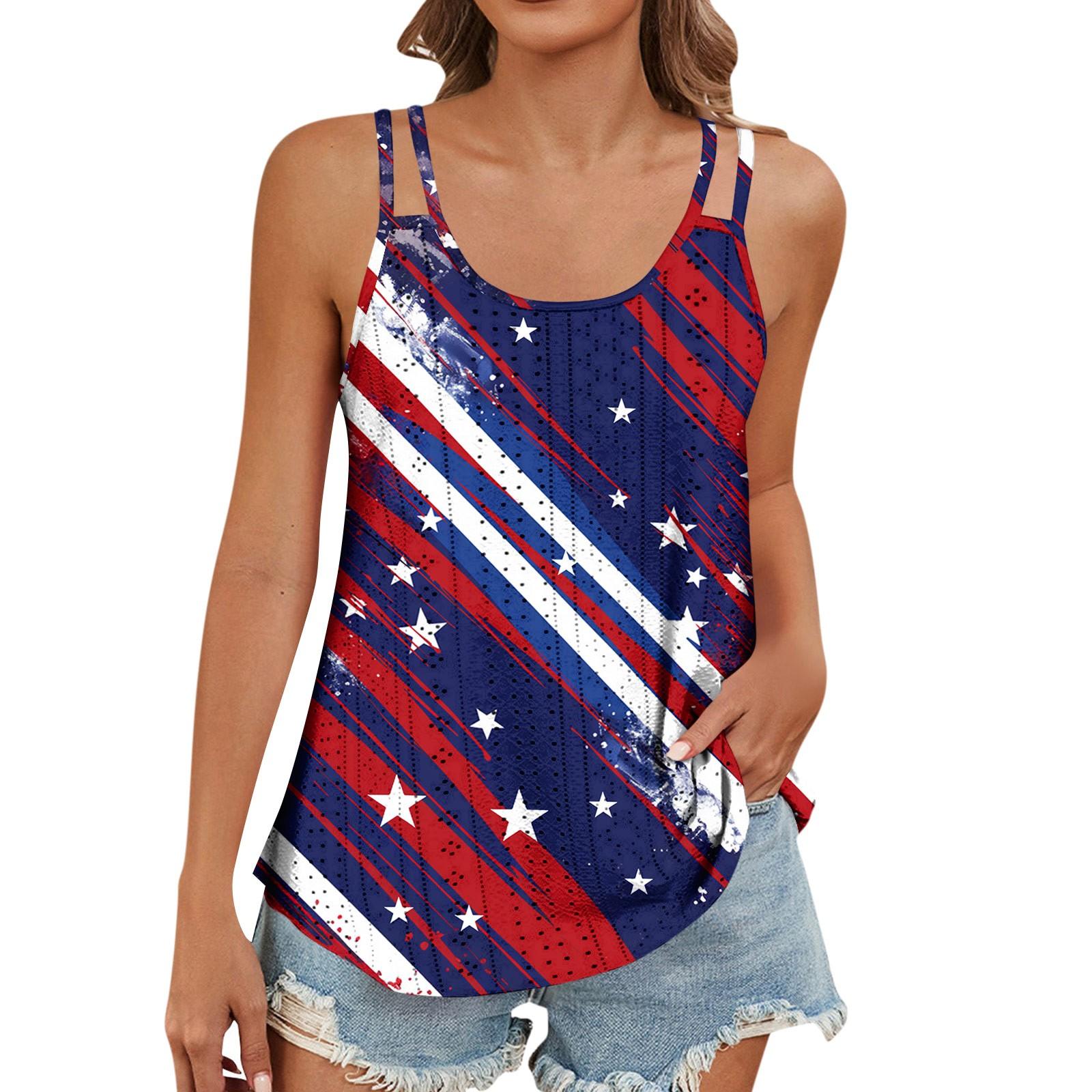 Женский модный повседневный жилет с градиентным цветным принтом и U-образным вырезом — фото 8