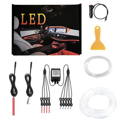 Car LED Strip Lights 5-in-1 Multicolor APP Controlled Car Interior RGB Ambient Light