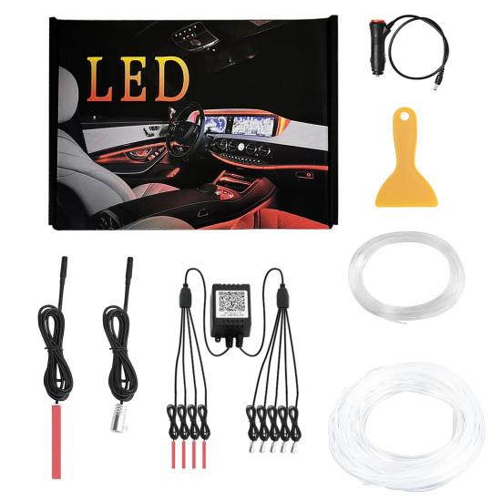 

Car LED Strip Lights 5-in-1 Multicolor APP Controlled Car Interior RGB Ambient All-in-one