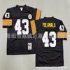 Pittsburgh Steelers Vintage NFL Football Jersey Men Cotton Embroidered Training Shirt Rugby Sport Wear