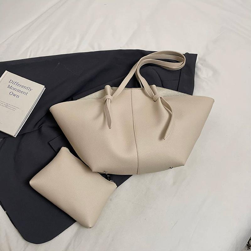 

Women PU Leather Shoulder Bag Luxury Handbag Tote Bag Purse Design Large Capacity Totes Top Handle Hobo Shopper Bag білий