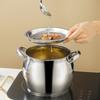 Stainless Steel Lard Strainer Tank Binaural Handle Lard Storage Can Durable Oil Filter Pot  Cooking