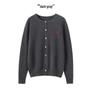 Women's 100% Pure Cashmere Round Neck Cardigan – Autumn/Winter Age-Reducing Knitwear
