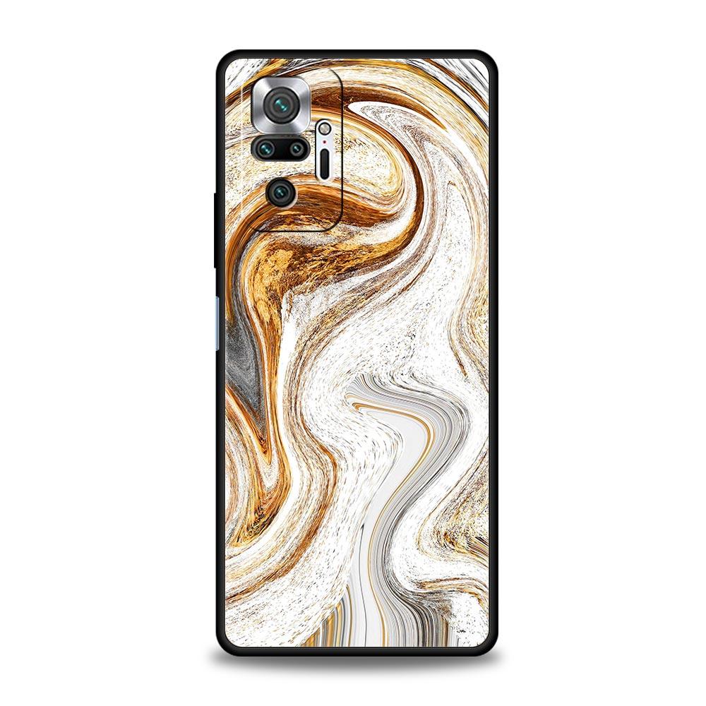 Vintage Marble Phone Case Cover for Redmi 14C 10C Note 15 14 13 12 10 11 K40 Pro Plus 5G Soft TPU Shockproof Shell Fundas Capas