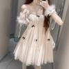 Huge good-looking fairy tulle princess doll dress small French beautiful sleeveless women's dress