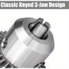 1/2-Inch Drill Chuck with Key 1.5-13mm Drill Press Chuck Replacement 12-20UNF Mount for Impact Driver Power Drill