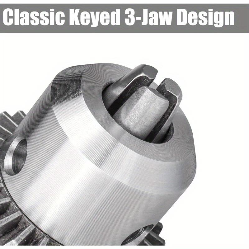 1/2-Inch Drill Chuck with Key 1.5-13mm Drill Press Chuck Replacement 12-20UNF Mount for Impact Driver Power Drill