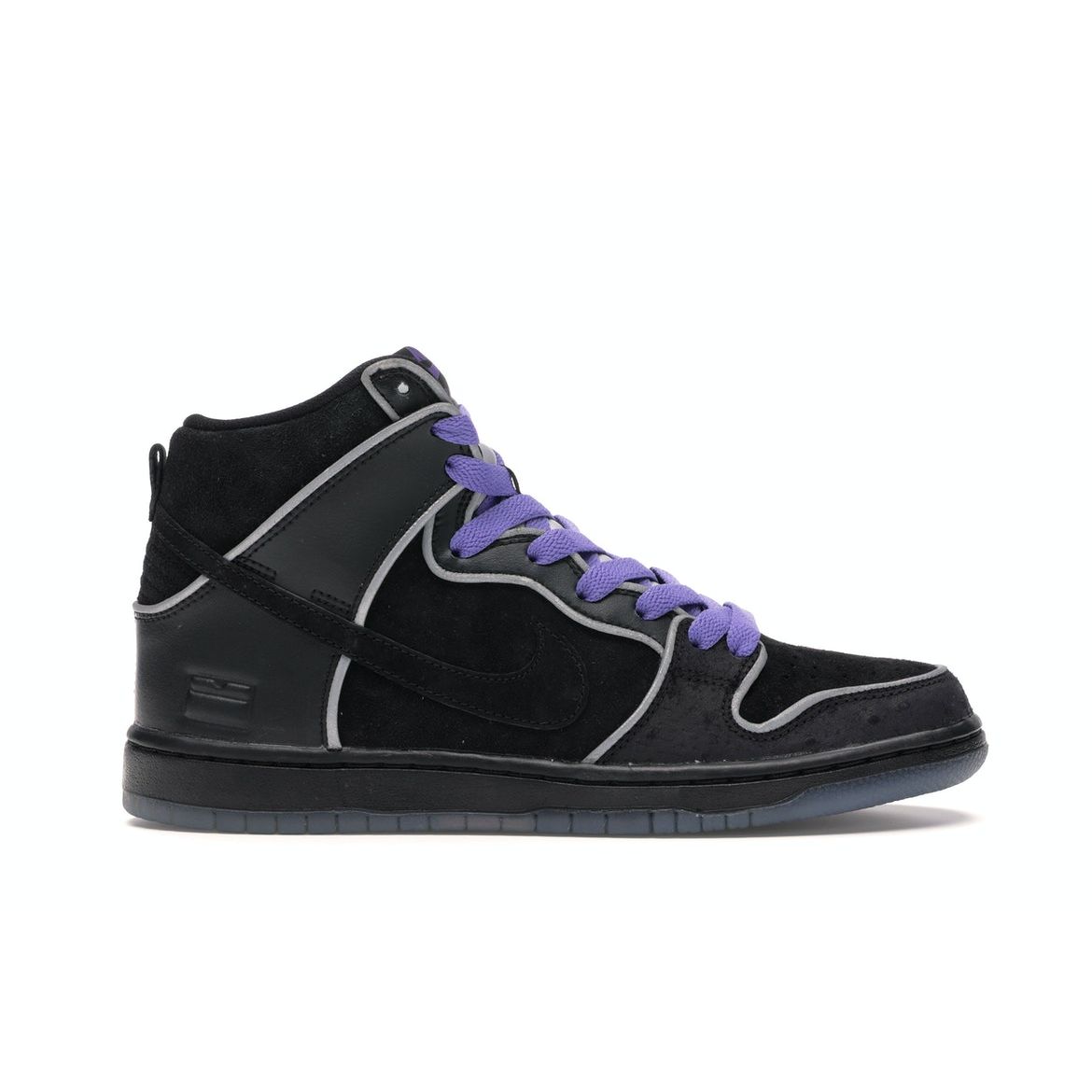 

Мужские кроссовки Nike SB Dunk High Purple Box Black Black-White-Purple-Haze 833456-002