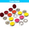 50-100Pcs Metal Prong Snap Button Hollow/Solid Press Prong Ring Button Studs Fasteners For Clothes Garment Sewing Bags Shoes
