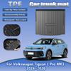 TPE Car Trunk Mat For Volkswagen Tiguan L Pro MK3 2024 2025 2026  LWB 5 Seats Waterproof Anti-dirty Rubber Pads Auto Accessories