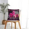 In October We Wear Pink Breast Cancer Flag Football Pillow Case Cushion Covers  Decorative Throw Pillow Case Cover for Bed