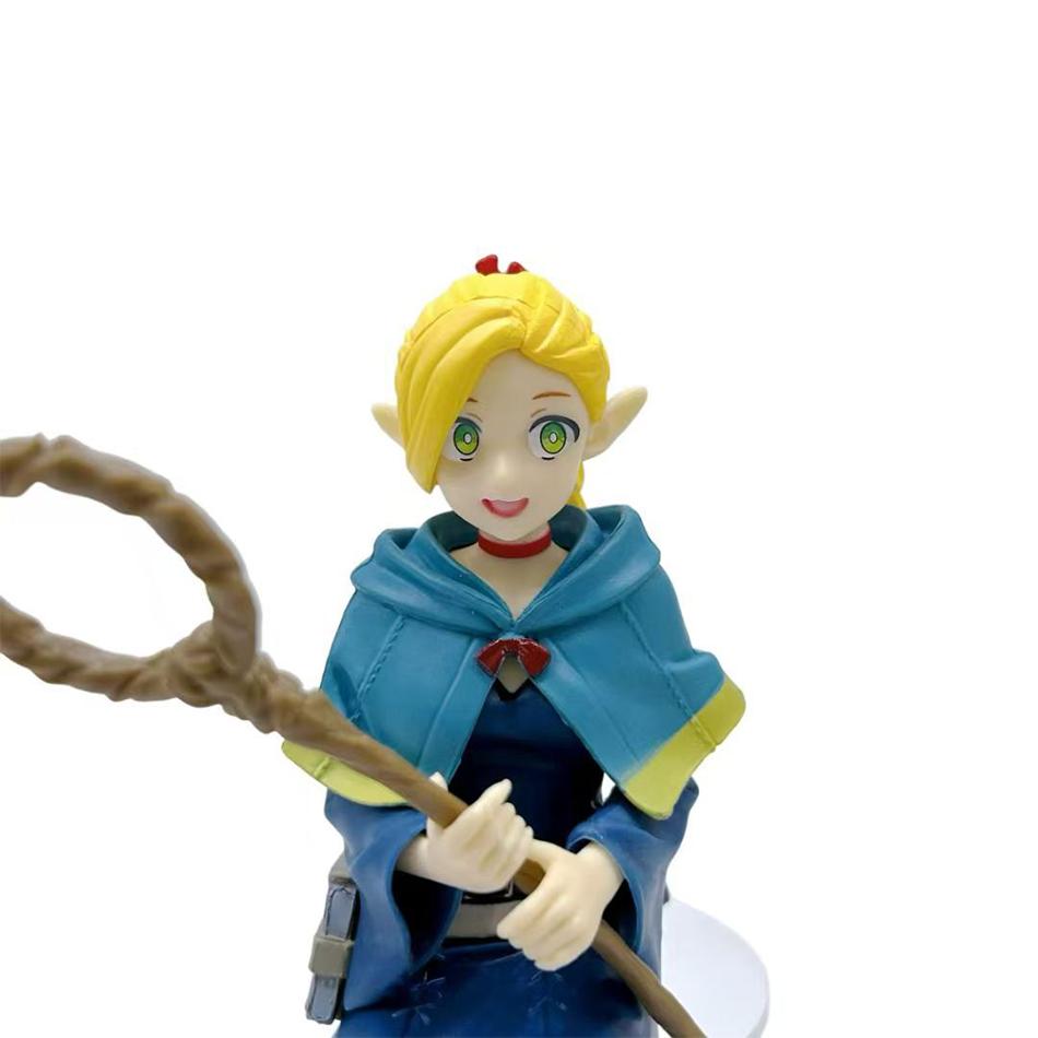 New Delicious In The Dungeon Marcil Donato Anime Girl Statue Dungeon Food Leo Stouten Action Figure Model Sitting Doll Toy Gift