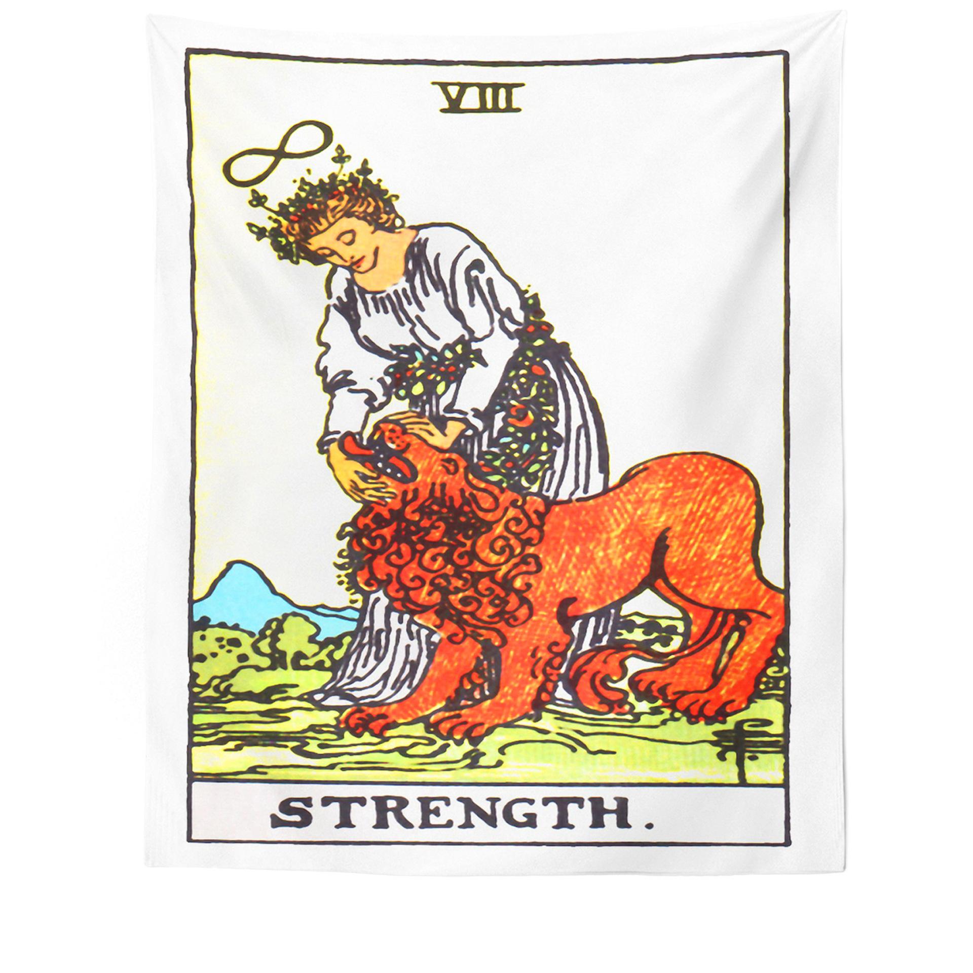 

European and American mythology, colorful tarot card character printing tapestry, exhibition hall, living room, bedroom hanging paintings 95x73cm
