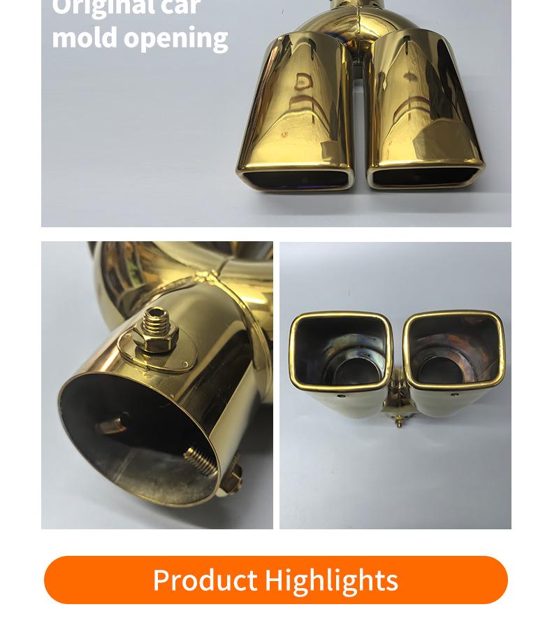 Kompatibelt ett-till-två avgasrör för modellerna Elysion, Vios, Levin, Jimny, Livina, M3, Nya Tiida och Sunny.