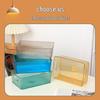 Transparent PET Storage Box for Refrigerator & Desktop Organizing: Ideal for Stationery, Books, Cosmetics, and More.